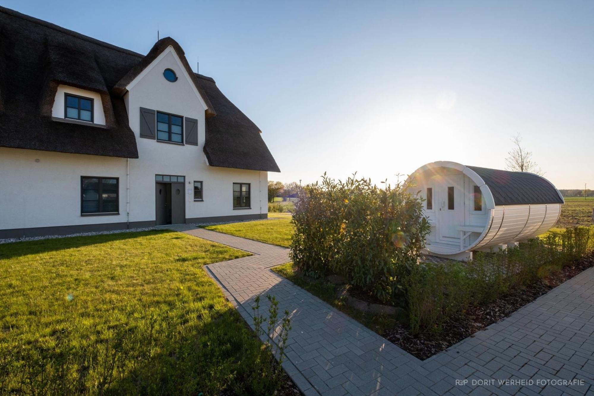 Вилла Inseldomizil Stolpe - Urlaub Unter Reet Auf Usedom Stolpe auf Usedom Экстерьер фото